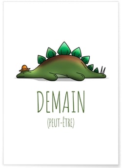 Affiche Enfant 'Demain peut-être' | A3 : 29,7x42cm