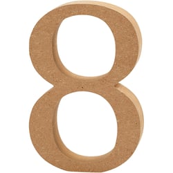 Chiffre, 8, H : 13 cm, ép. 2 cm, 1 pièce