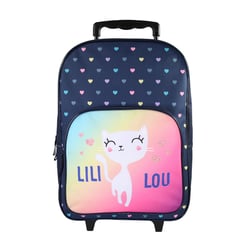Lili Lou - Sac à dos à roulettes bleu marine  1 compartiment - Bagtrotter