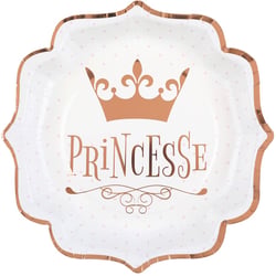 10 Assiettes Princesse Rose Gold
