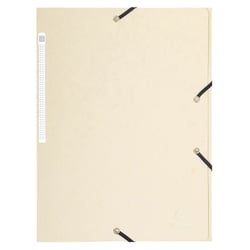 Chemise à élastiques Maxi capacity carte lustrée 425gm2 - A4 - Ivoire - x 25 - Exacompta