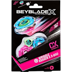 Toupie beyblade x wriggle kraken s 3-85o cx - type endurance - pack toupie et lanceur - hasbro g1683