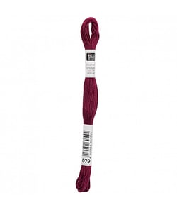 Fil à broder mouliné Uni - Rico Design 079 Rouge