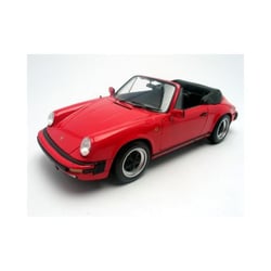 Voiture miniature de collection - MINICHAMPS - PORSCHE 911 3.2 Carrera Cabriolet - Échelle 1/18 - Rouge - Finition détaillée