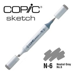 Copic - Marqueur à l'alcool Copic Sketch N6 Neutral Gray No.6