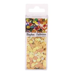 Rayher - Sequin lisses 6mm Jaune irisé 4000 pièces