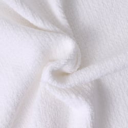Tissu Nid d'abeille envers Eponge Beelyne Blanc