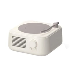 Enceinte Bluetooth Vintage Son Surround 360° Connexion Stable Haut Fidélité Blanc YONIS
