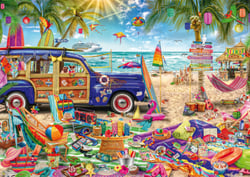 Puzzle 1000 pièces - Une Plage Haute en Couleur - Schmidt Spiele