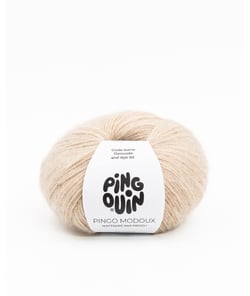 Pelote de Laine et Mohair PINGO MODOUX - Douceur et Style Réunis - Pingouin Taupe Marron