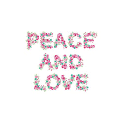 Artemio - Papier Flower Power Peace et Love