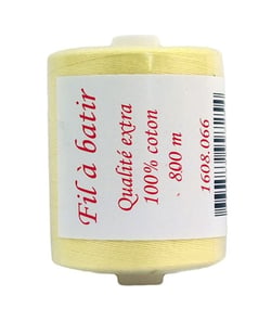 Fil À Batir 100% Coton Bobine De 800 mètres - Care & Create Jaune