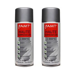 Lot de 2 sprays haute température - gris - AMT