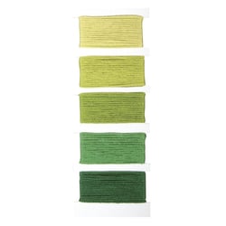 Fil en coton StitchetKnot, 5 couleurs chaque 10m en , vert feuillage