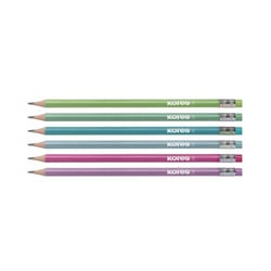 Pochette de 6 crayons de couleur Kores couleurs pastels