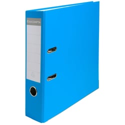Classeur à levier polypropylène dos de 75mm - Bleu clair - x 20 - Exacompta