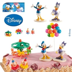 Dekora - Figurine pour gâteau Disney Donald et Daisy 6 pièces