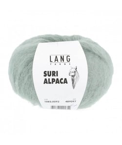 Pelote de 100% Alpaga SURI ALPACA - 25GR - Lang Yarns 0092 Bleu