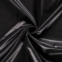 Tissu Satin uni Noir x1m