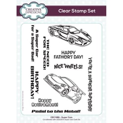 Tampons transparents - Voiture Super Cars - 10 clear stamps - Creative Expressions
