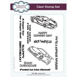 Tampons transparents - Voiture Super Cars - 10 clear stamps - Creative Expressions