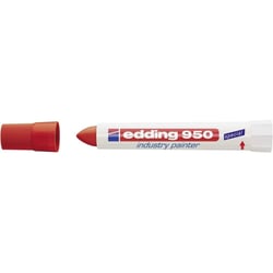 Marqueur - Rouge - Spécial industrie - Surfaces difficiles - Permanent - Edding 950