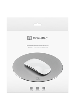 TAPIS DE SOURIS XTREME MAC ALLUMINIUM BROSSE ARGENT