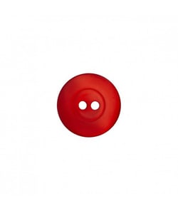 Carte de 5 boutons chemise 2 trous Rouge 10mm - Union Knopf Rouge