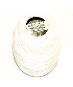 Coton perlé DMC N°12 BLANC - Dmc 12b Blanc