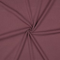 Tissu Jersey Coton côtelé uni Prune