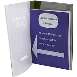 ColorPop porte document voiture  ( 1 constat inclus ) 23.8 x 18.3 x 3.3 cm