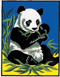 Kit canevas Panda 20x25cm