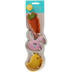 Wilton Set 3 Emporte-pièces Pâques - Carotte/Lapin/Poussin
