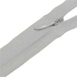Fermeture invisible non séparable ajustable - gris mer nord