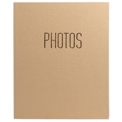 Album photo classeur 60 pages noires OfficeByMe - Beige - Exacompta
