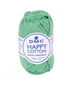 Pelote de 20Gr - coton spécial Amigurumi HAPPY COTTON - PPSC - Oeko Tex- Dmc 782 Vert