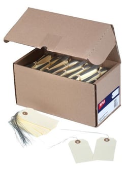 Apli 121316 - Etiquettes américaines individuelles avec fil de fer - 120 mm x 63 mm