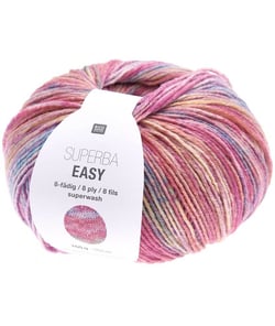 Laine à chaussette Superba Easy 8 fils - 150GR - Rico Design Rose (004 - Summer)