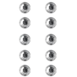 Pierres strass en plastique, autocoll. , 5 mm, 80 pces, cristal