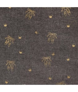 Tissu Katia Viyella Coton organic de 135 cm de largeur Gris vendu par 50 cm