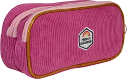 Trousse scolaire French Disorder – Rose Velours – LEO – 2 compartiments
