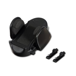 Muvit Support Voiture Universel Rotatif Grip avec Pince Extensible à 100mm Noir