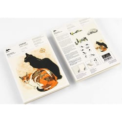 Bloc-notes - A5 - 64 feuilles papier ivoire - 120g - Avec illustrations de chats