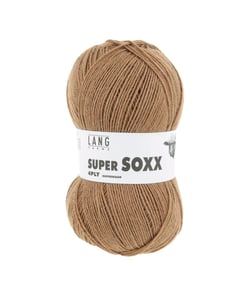 Pelote à tricoter SUPER SOXX 4 fils - 100 Gr - Lang Yarns - La laine à chaussettes incontournable 0039 Marron