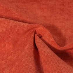 Tissu Jacquard d'ameublement Ultraclean uni Terracotta