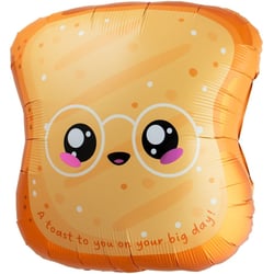 Ballon Aluminium Hélium Toast Kawaii Party 60 cm