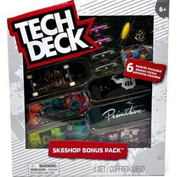 Coffret tech deck : skateshop bonus pack primitive - 6 mini skates + acessoires - mini skate a doigt 96 mm - finger - simba