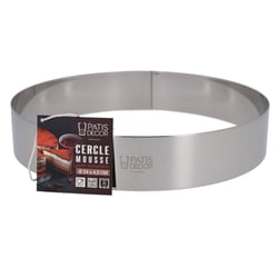 Cercle à mousse inox H 4,5 cm Ø 24 cm