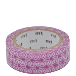 Masking tape - Asanoha wakamurasaki (violet) - 7 m x 15mm
