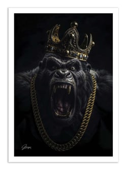 Affiche 50 x 70 cm -  Kong the King - Alexandre Granger